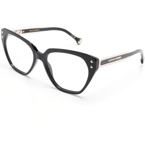 Schwarze Optische Brille, vielseitig und stilvoll , Damen, Größe: 52 MM - Carolina Herrera - Modalova