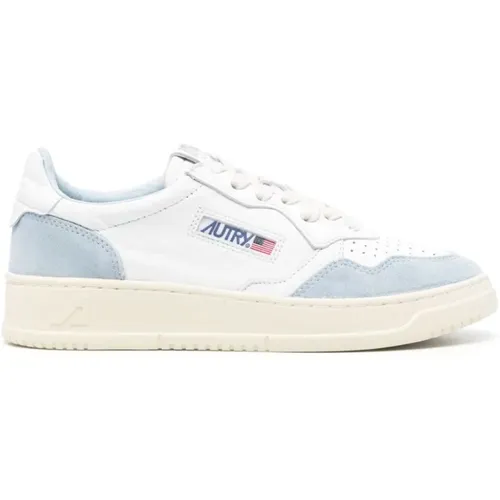 Medalist White Blue Sneakers , female, Sizes: 6 UK, 4 UK, 7 UK - Autry - Modalova