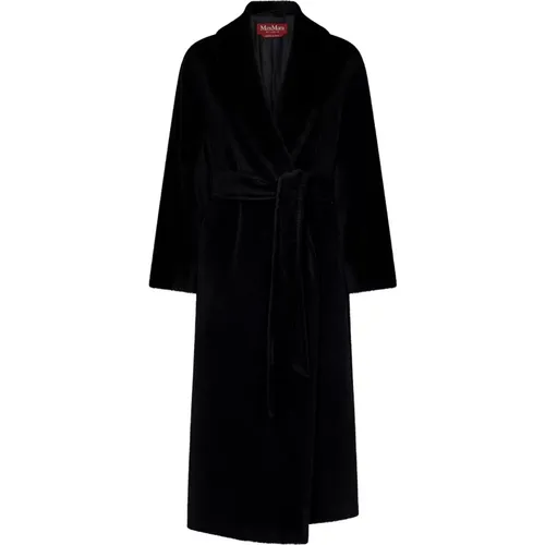 Shawl Collar Alpaca Wool Coat , female, Sizes: S, XS - Max Mara - Modalova