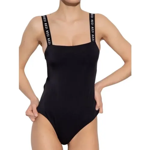 Elastic Strap One Piece Swimsuit , female, Sizes: XS - Dsquared2 - Modalova