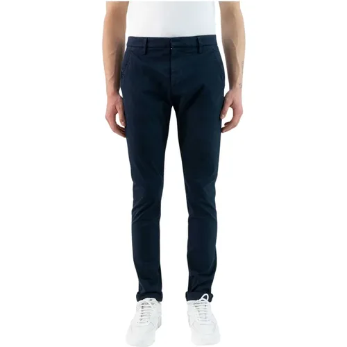 Casual Pants with Zipper and Button , male, Sizes: W30 - Dondup - Modalova