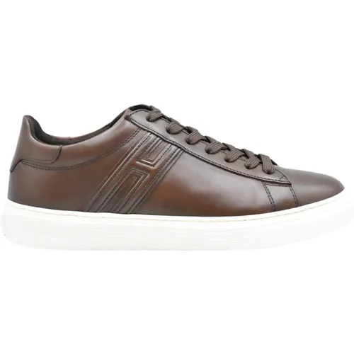 Leather Lace-Up Shoes , male, Sizes: 10 UK, 6 UK - Hogan - Modalova