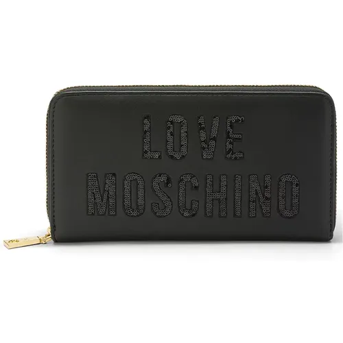 Schwarze Geldbörsen für Frauen - Love Moschino - Modalova