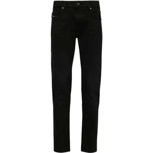 Schwarze Slim Fit Jeans , Herren, Größe: W31 - Diesel - Modalova