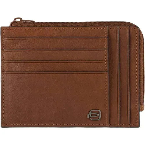 Rfid Leather Wallet Horizontal Cut , male, Sizes: ONE SIZE - Piquadro - Modalova