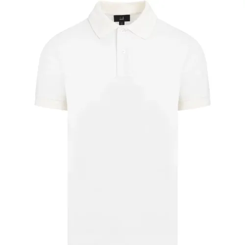 Piqué Cotton Polo , male, Sizes: M - Dunhill - Modalova