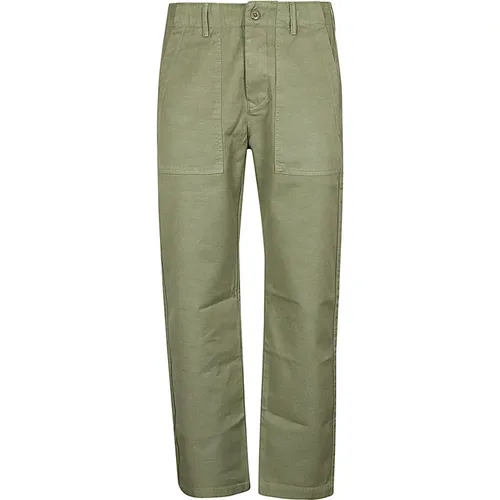 Straight Trousers , male, Sizes: W33, W31 - Tela Genova - Modalova