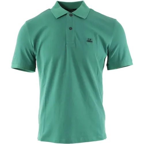 Polo Shirt with Stretch Piquet , male, Sizes: S, XL - C.P. Company - Modalova