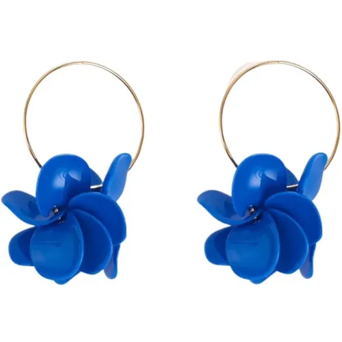 Acryl Blumen Ohrhänger , Damen, Größe: ONE Size - Malababa - Modalova