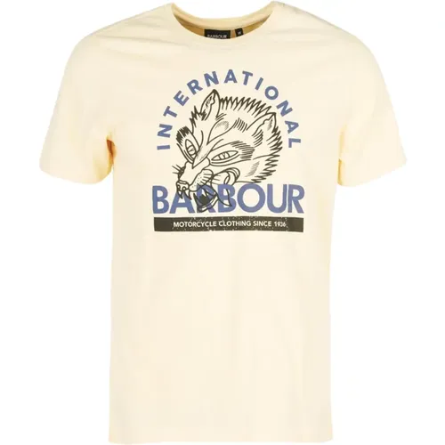 Thrift Graphic-Print T-Shirt , Herren, Größe: M - Barbour - Modalova