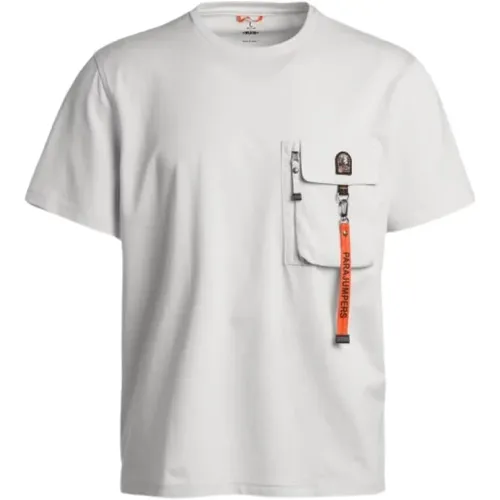 Moonstruck T-Shirt mit Brusttasche , Herren, Größe: XL - Parajumpers - Modalova