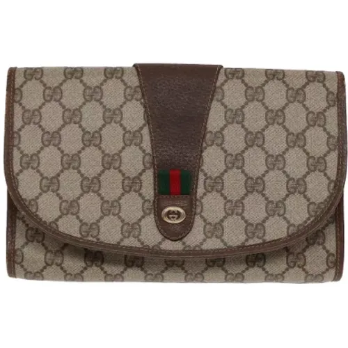 Pre-owned Canvas clutches , female, Sizes: ONE SIZE - Gucci Vintage - Modalova