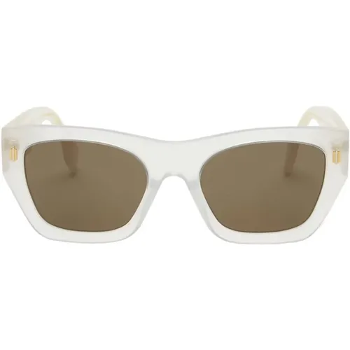Transparent Cateye Sunglasses , female, Sizes: 53 MM - Fendi - Modalova