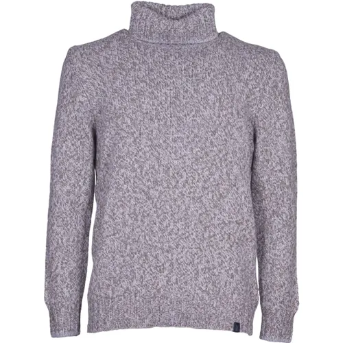 Grauer Strickpullover Sweater Aw24 , Herren, Größe: M - Fay - Modalova