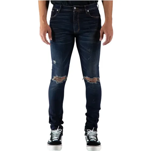 Destroyed Denim Jeans , male, Sizes: W33 - Represent - Modalova