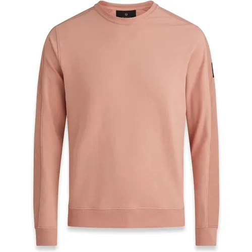 Rust Fleece Sweater , male, Sizes: M, L, XL - Belstaff - Modalova