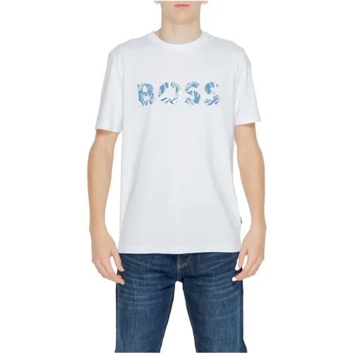 Herren T-Shirt Frühling/Sommer Kollektion , Herren, Größe: 2XL - Boss - Modalova