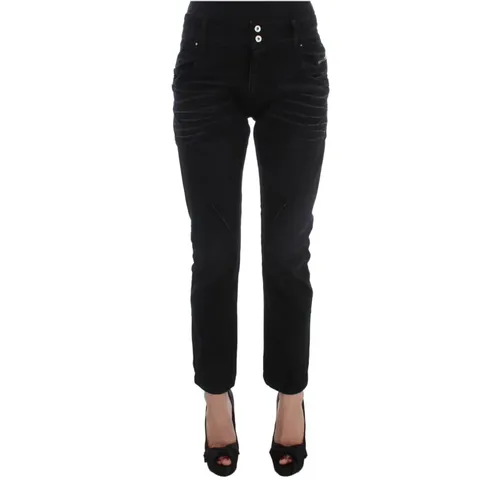 Schwarze Slouchy Slims Fit Jeans , Damen, Größe: W26 - Costume National - Modalova