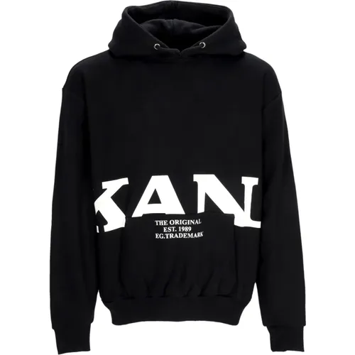 Retro Os Hoodie Schwarz , Herren, Größe: M - Karl Kani - Modalova