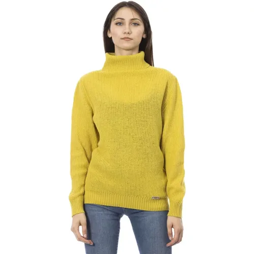 Trendiger Strickpullover , Damen, Größe: M - Baldinini - Modalova