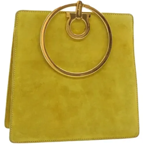 Pre-owned Suede handbags , female, Sizes: ONE SIZE - Salvatore Ferragamo Pre-owned - Modalova