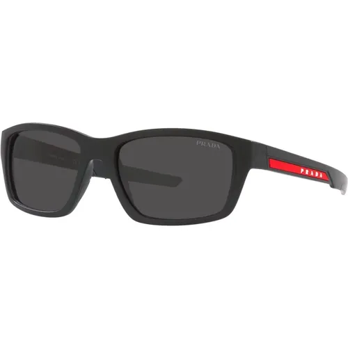 Sportliche Sonnenbrille Linea Rossa Ps04Ys 1Bo06F , unisex, Größe: 57 MM - Prada - Modalova