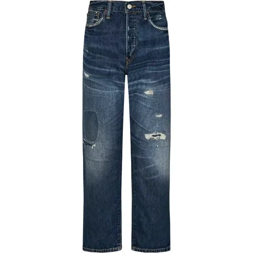 Distressed-effect Straight Leg Jeans , male, Sizes: W33 - Polo Ralph Lauren - Modalova