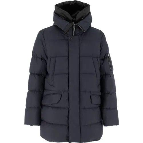 Quilted Down Parka with Detachable Hood , male, Sizes: 3XL, L, XL, 2XL - Moorer - Modalova