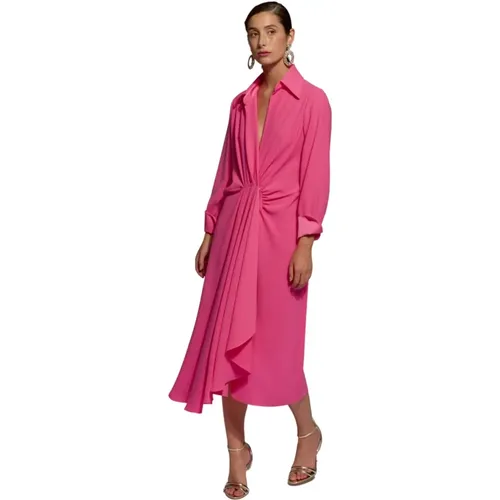 Atemberaubendes Rosa Cazorla Kleid - Größe 42 , Damen, Größe: 2XL - Moskada - Modalova