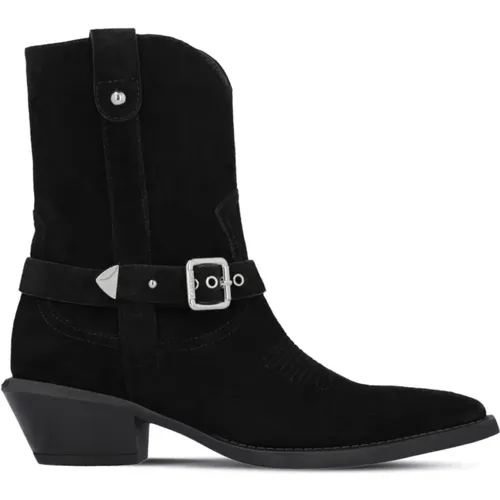 Suede Buckle Boots , female, Sizes: 6 UK, 5 UK, 3 UK, 7 UK, 4 UK - pinko - Modalova