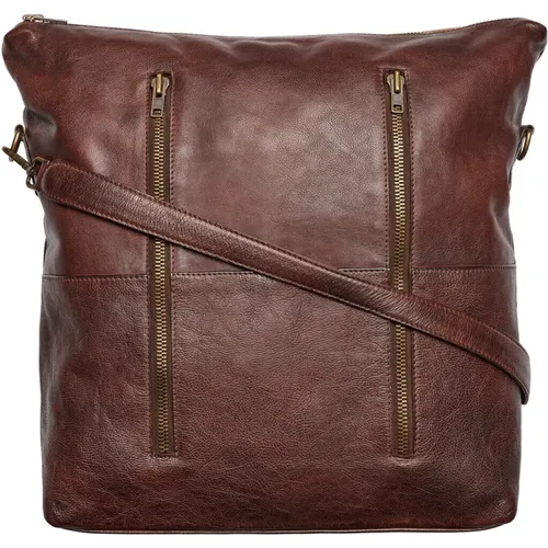 Leather Shopper Bag with Detachable Shoulder Strap , female, Sizes: ONE SIZE - Btfcph - Modalova