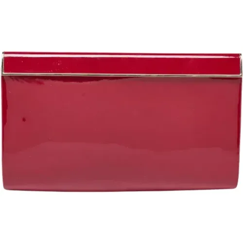 Pre-owned Leather clutches , female, Sizes: ONE SIZE - Jimmy Choo Pre-owned - Modalova