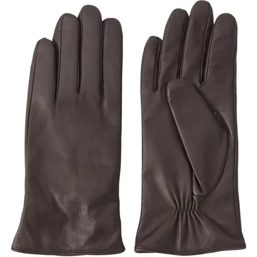 Warm and Stylish Leather Gloves , female, Sizes: 7 1/2 IN, 8 IN - Part Two - Modalova