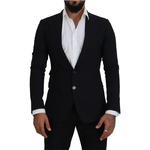 Elegant Single-Breasted Blazer , male, Sizes: M - Dolce & Gabbana - Modalova