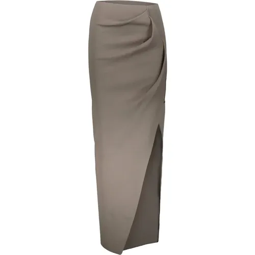 Stretch Knit Viscose Strobe Skirt , female, Sizes: M - Rick Owens - Modalova
