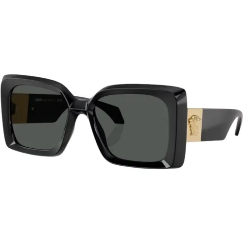 Acetate sunglasses for women , female, Sizes: 54 MM - Versace - Modalova