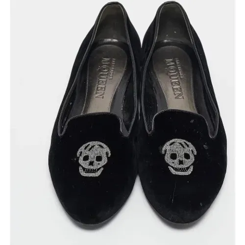 Pre-owned Samt flats , Damen, Größe: 40 EU - Alexander McQueen Pre-owned - Modalova