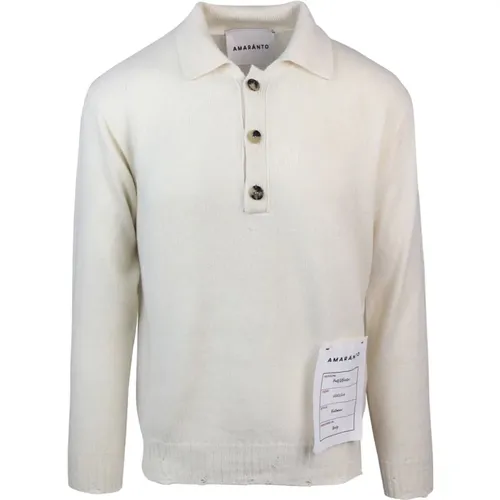 Sweater Regular Fit Shirt Collar , male, Sizes: XL - Amaránto - Modalova