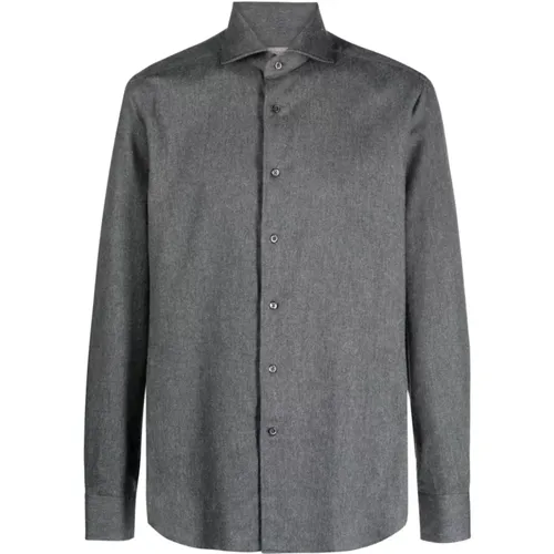 Stylish Cotton Flannel Shirt , male, Sizes: 3XL, 5XL - Corneliani - Modalova