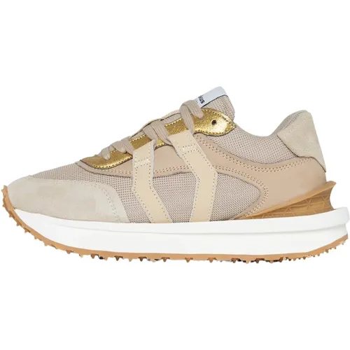 Sand Gold Sneakers , Damen, Größe: 36 EU - Mikakus Barcelona - Modalova