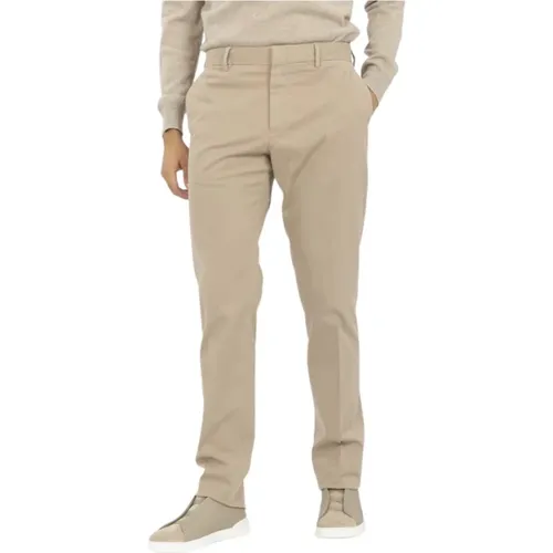 Cotton Sport Pants with Zipper and Belt Loops , male, Sizes: XL, L, M - Ermenegildo Zegna - Modalova