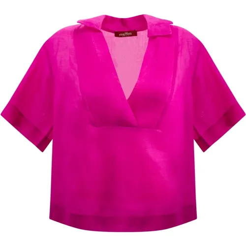 Shirts Fuchsia , female, Sizes: S, XS, 2XS - Max Mara Studio - Modalova