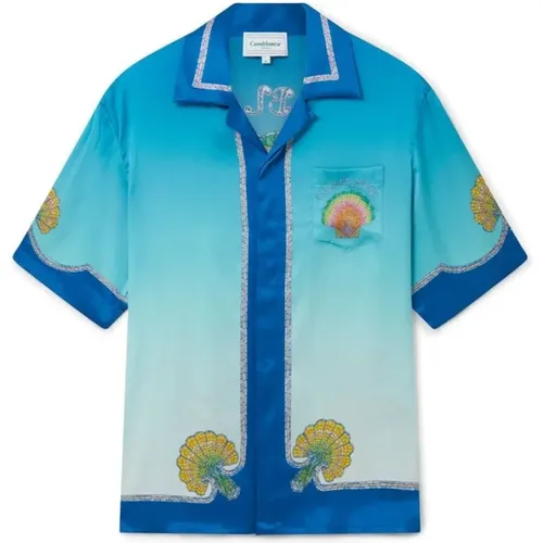 Mosaic Short Sleeve Shirt , male, Sizes: L, M, XL - Casablanca - Modalova