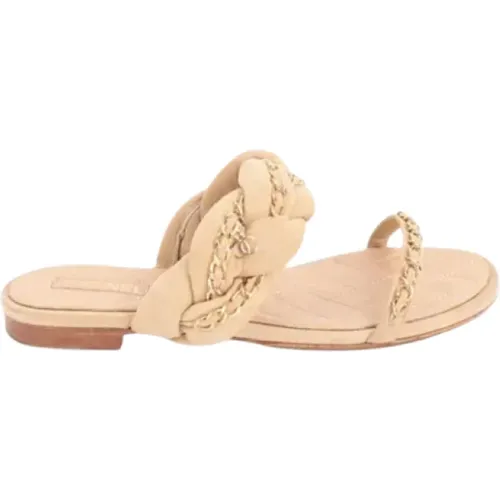 Pre-owned Suede sandals , female, Sizes: 3 UK - Chanel Vintage - Modalova