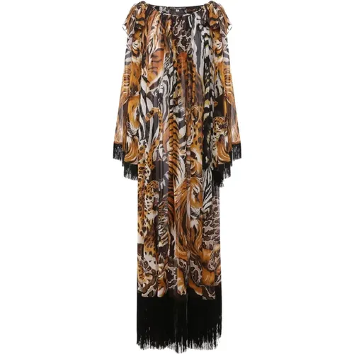 Womens Clothing Dress Brown Ss22 , female, Sizes: S - Dolce & Gabbana - Modalova