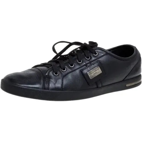 Pre-owned Leder sneakers , Damen, Größe: 44 1/2 EU - Dolce & Gabbana Pre-owned - Modalova