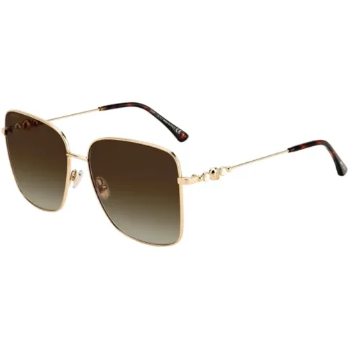 Goldene Metall Damen Sonnenbrille , Damen, Größe: ONE Size - Jimmy Choo - Modalova