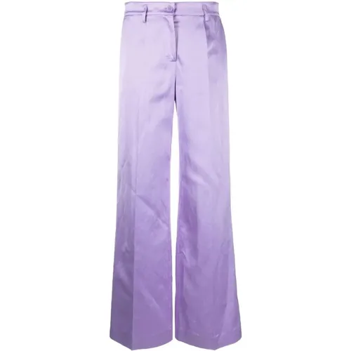 Wide Linen Trousers , female, Sizes: S - P.a.r.o.s.h. - Modalova