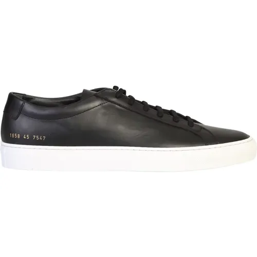 Leather Lace-up Sneakers , male, Sizes: 6 UK - Common Projects - Modalova