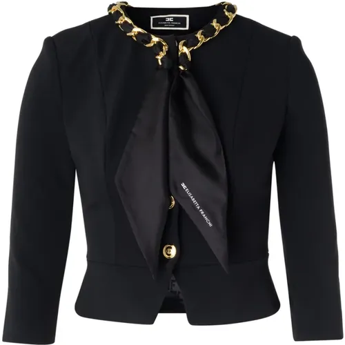 Jackets , female, Sizes: XS, M - Elisabetta Franchi - Modalova